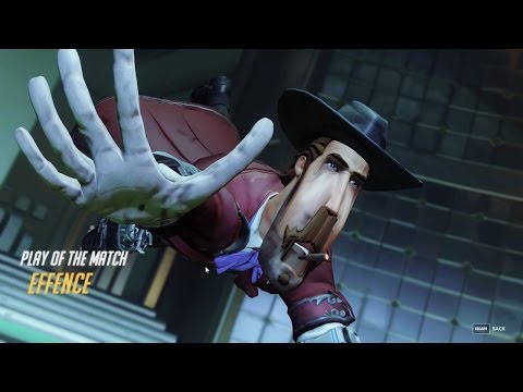 OVERWATCH | McCree solo TEAM KILL (Hexakill)