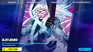 FORTNITE: Thor & Galactus COMIC BOOK - PART 1 (#FortniteSeason4 Marvel Event Tease)