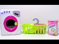 Toy Washing Machine Little Master Laundry Playset Unboxing And Review