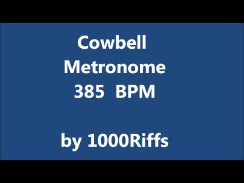 Cowbell Metronome 385 BPM - Beats Per Minute
