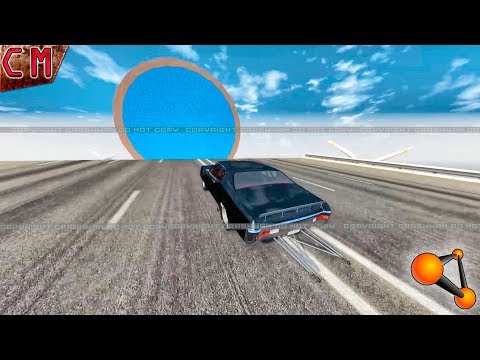 BeamNG Drive Open Bridge Jumps into Giant Ice cream crash