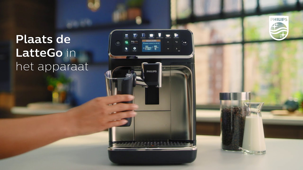 Philips Espresso 4300 & 5400 series LatteGo | Hoe installeer en gebruik ik de machine
