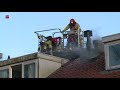 Twee zolders aan de Klaversingel in Biddinghuizen in brand