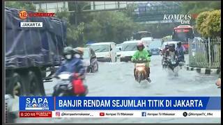 Download lagu Heavy rain since Saturday night has caused flooding in several areas in Jakarta. mp3