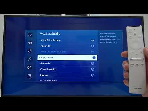 How to Enable High Contrast Text on Samsung The Frame - Improve Settings Readability for Easier Use