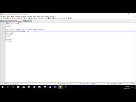 Javascript Tutorial For Beginners 03 Execute External Js File