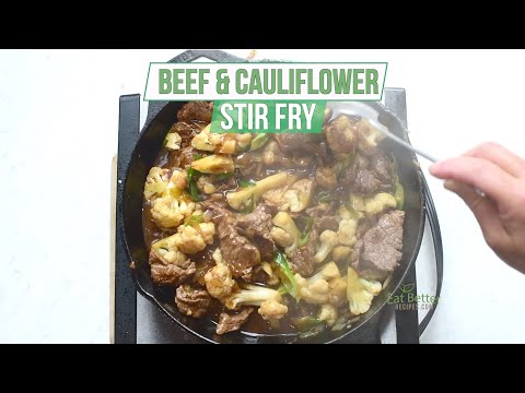 Beef & Cauliflower Stir Fry Recipe (Low Carb, 30...
