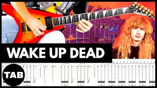 WAKE UP DEAD Megadeth Guitar TAB | Lesson | Tutorial | Cover