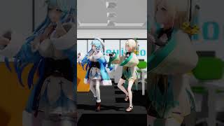 ホロライブ★風真いろは＆雪花ラミィ トンツカタンタン／クレイジーウォウウォ!! #shorts #mmd #ホロライブ #みこめっと #星街すいせい #さくらみこ