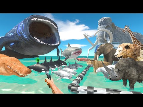 FPS Avatar Rescues Animals and Fights Sea Monsters - Animal Revolt Battle Simulator