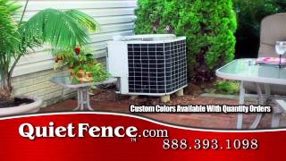 How to make noisy air conditioner really quiet with Quiet Fence™ noise screen