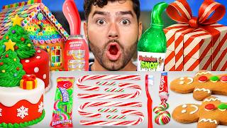 1000 Christmas Snacks vs Cavities Challenge!? ASMR Mukbang