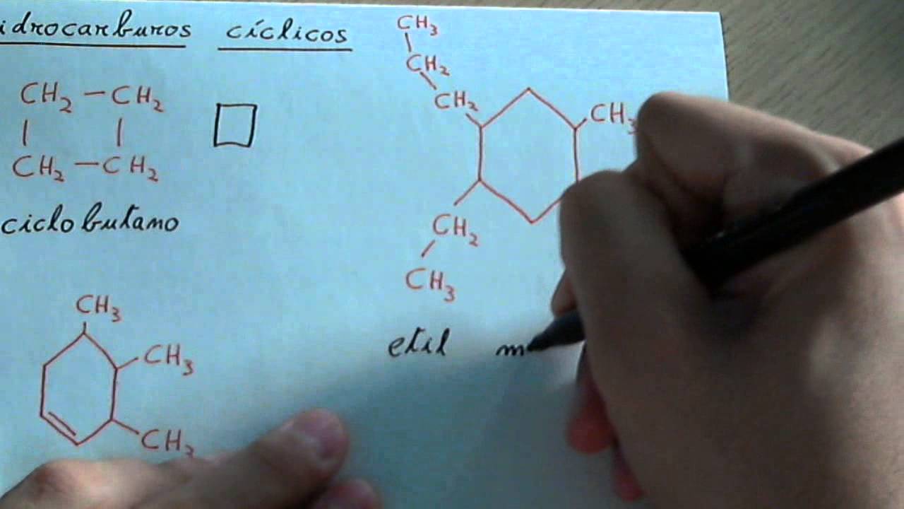 Formulación orgánica: Hidrocarburos cíclicos
