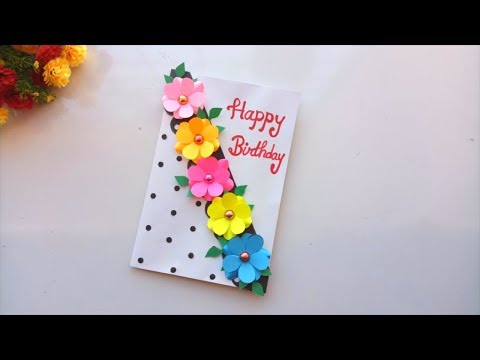 Beautiful Handmade Birthday Card idea -DIY GREETING cards for birthday