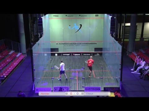 30. ECC Paderborn 2017 Alan Clyde (Mulhouse SC) - Ben Hubert (BelgiumSquash Piramid)