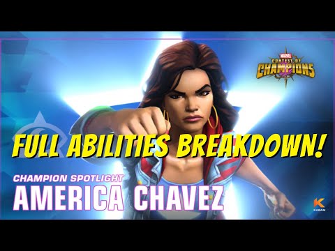 America Chavez - Full Abilities Revealed! - Marvel Contest of Champions
