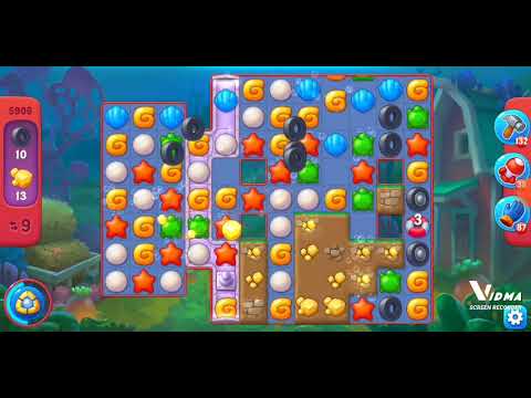 Fishdom. 5906 hard level no boosters and diamonds - 14 moves