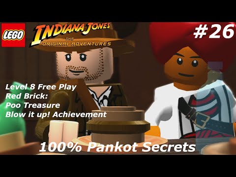 Lego Indiana Jones 100% Walkthrough Part 26 No Commentary 100% Pankot Secrets