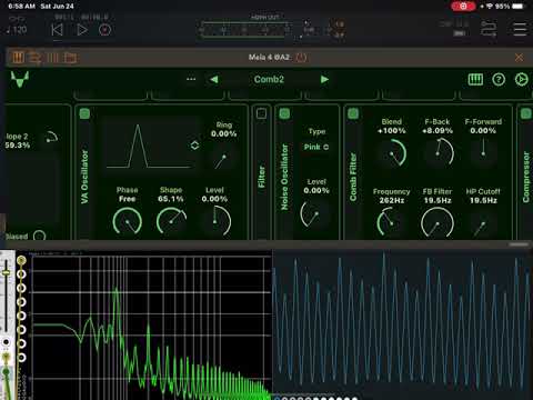 Mela 4 comb filter with breath control