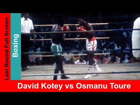 David "Poison" Kotey vs Osmanu Toure, Widescreen Match Highlights & Technical Knockout, Boxing Fight