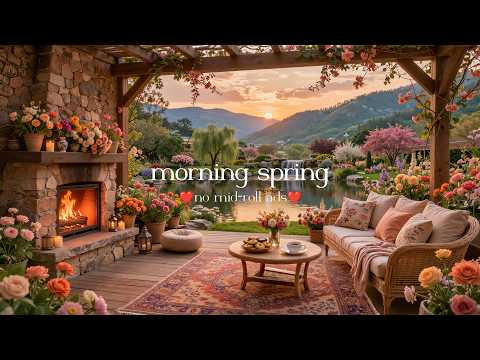 (NO MID-ROLL ADS) 🌷 Soft Spring Jazz – Peaceful Café Vibes for Work & Deep Focus