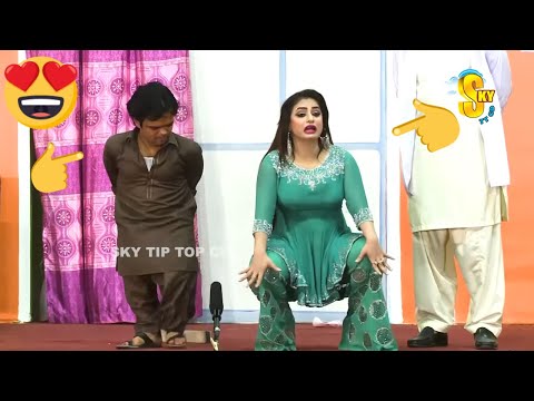 Vicky Kodu and Nida Choudhary with Akram Udas (New) | Stage Drama Baaghi Haseena | Comedy Clip 2020