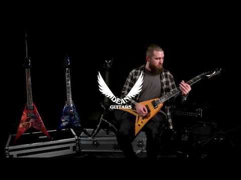 RARE!! Dean Dave V Dave Mustaine Korina VMNT image 6