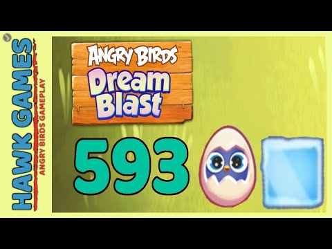 Angry Birds Dream Blast Level 593 - Walkthrough, No Boosters