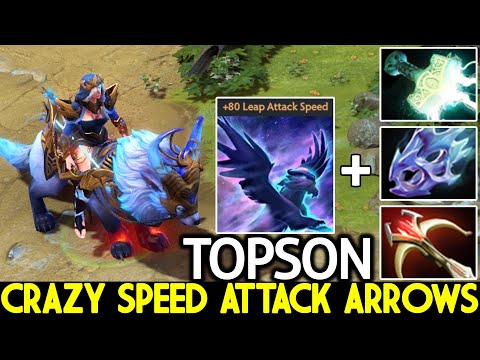 TOPSON [Mirana] Crazy Speed Attack Arrows Free Hit Dota 2