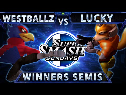 SSS 30 - Westballz (Falco) Vs. Lucky (Fox) SSBM Winners Semis - Melee