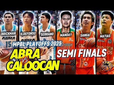 MPBL SEMIS GAME1.ABRA VS CALOOCAN | MPBL PLAYOFFS 2025 GAME HIGHLIGHTS