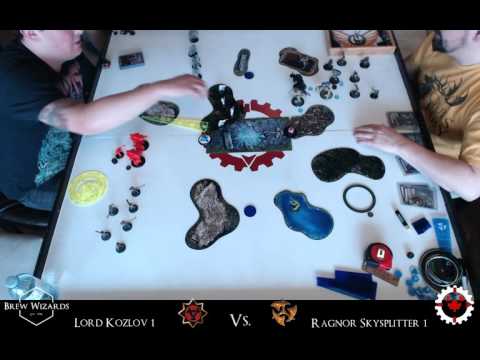 Warmachine/Hordes @ Brew Wizards: Khador Kozlov1 Vs. Trollbloods Ragnor1 35pts
