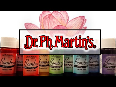 Flower Study using Dr Ph Martin's Bombay India Inks