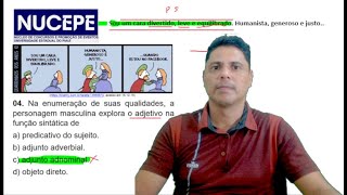 CORREÇÃO QUESTÃO NUCEPE LÍNGUA PORTUGUESA