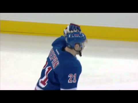 Derek Stepan Scores Goal 19 Seconds Into The Game 4/1/13 [Against Jets]