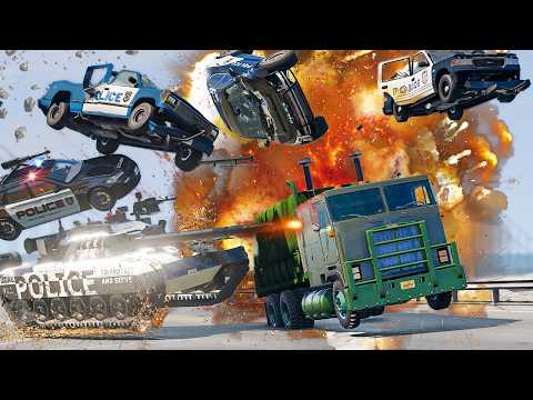 CHAOS IN THE CITY! | Epic Truck vs Police Chase in Beamng.Drive