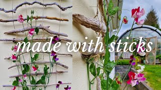 Make a DIY Plant Trellis (cheap garden project)