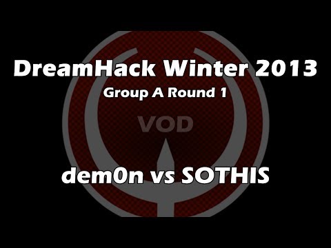 dem0n vs SOTHIS - DreamHack Winter 2013 Group A Round 1 (Quake Live VOD)