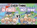 ALL FREE VS not FREE SMALL STARTER HOUSE Aesthetic Soft Cozy TOCA BOCA House Ideas Toca Life World