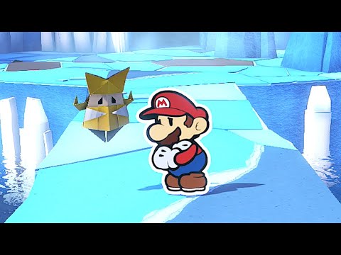Ice Vellumental Mountain - Paper Mario: The Origami King Walkthrough