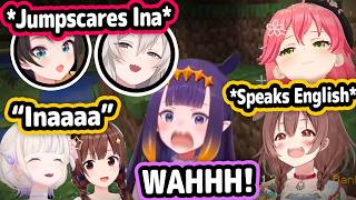 HoloJP Keeps Ambushing Ina While She's Trying To Be Introverted【Hololive】