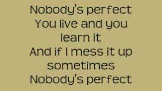 MILEY CYRUS - HANNAH MONTANA - LYRICS for Nobody's Perfect (onscreen text)