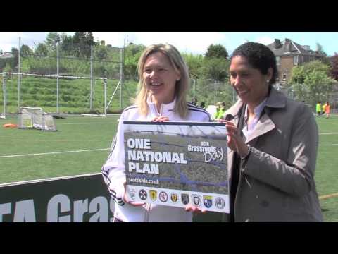 Steffi Jones supports UEFA Grassroots Day celebrations in Scotland