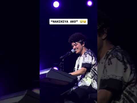 Bruno Mars saying he shy in Filipino 😇