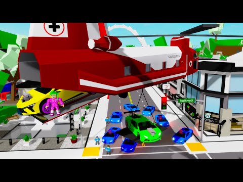 STEALING SUPERCARS WITH A HELICOPTER IN BROOKHAVEN RP!