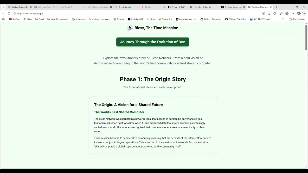Blesstm website build. 