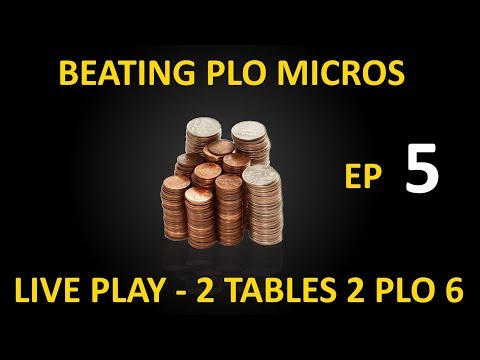 Beating PLO Micros, EP 5 - Live Play - 2 tables 2 PLO 6