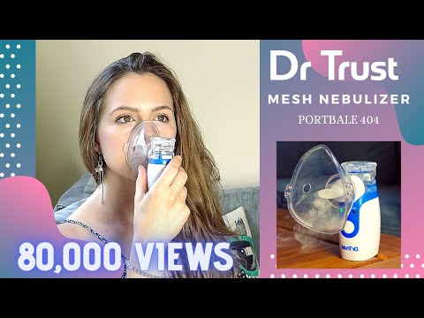 Dr Trust USA Portable Ultrasonic Mesh Atomizer Machine Nebulizer For Kids And Adults 404
