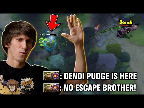 The reason why DENDI is the PUDGE KING! You HARDLY Escape his HOOK!! 🔥