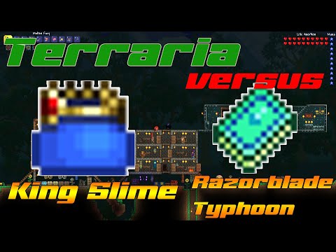 Terraria King slime VS Razorblade Typhoon